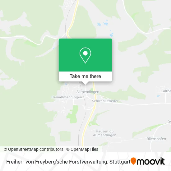 Карта Freiherr von Freyberg'sche Forstverwaltung