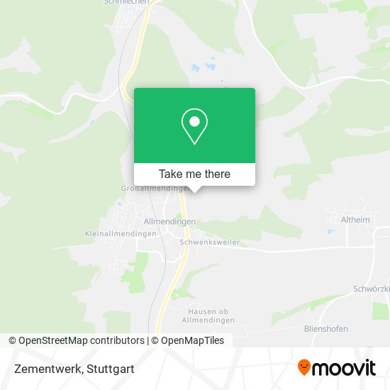 Карта Zementwerk