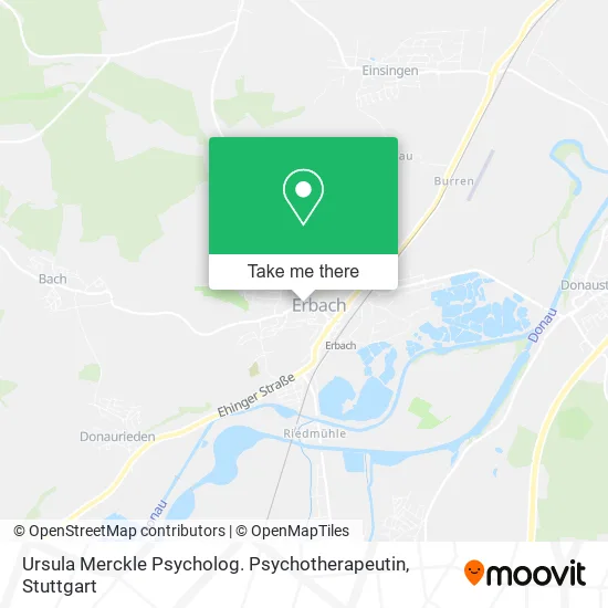 Карта Ursula Merckle Psycholog. Psychotherapeutin