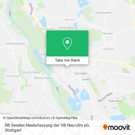 Карта RB Senden Niederlassung der VB Neu-Ulm eG