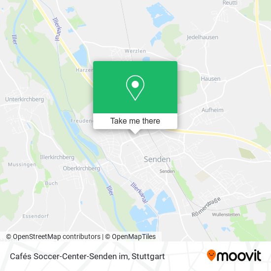 Карта Cafés Soccer-Center-Senden im