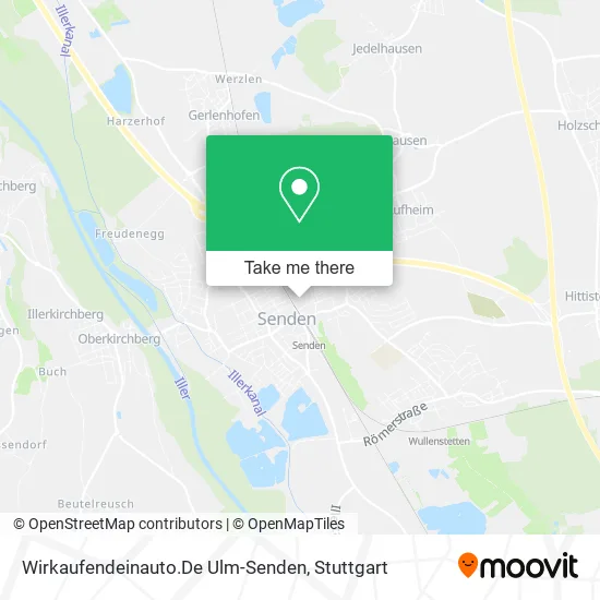 Карта Wirkaufendeinauto.De Ulm-Senden