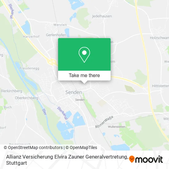 Карта Allianz Versicherung Elvira Zauner Generalvertretung