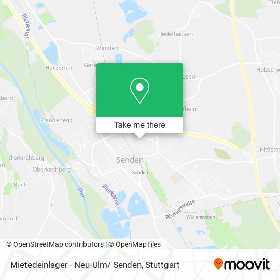Mietedeinlager - Neu-Ulm/ Senden map