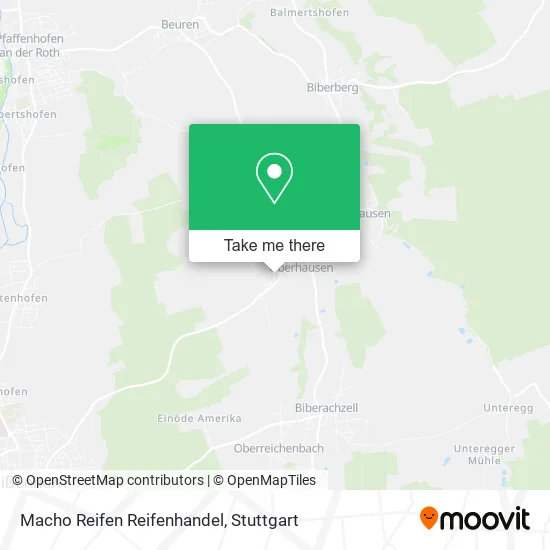 Карта Macho Reifen Reifenhandel