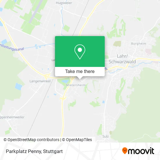 Карта Parkplatz Penny
