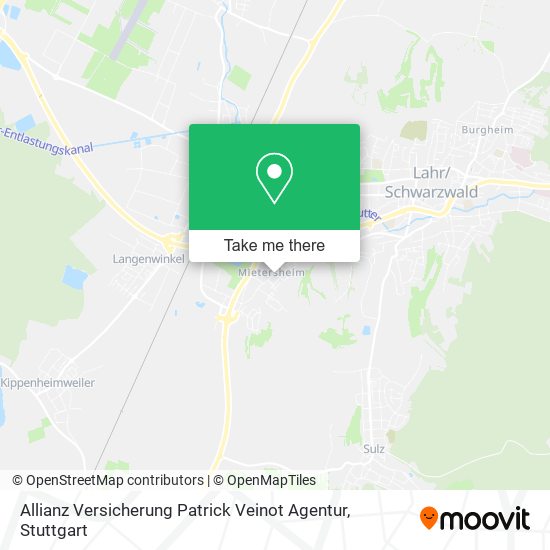 Карта Allianz Versicherung Patrick Veinot Agentur