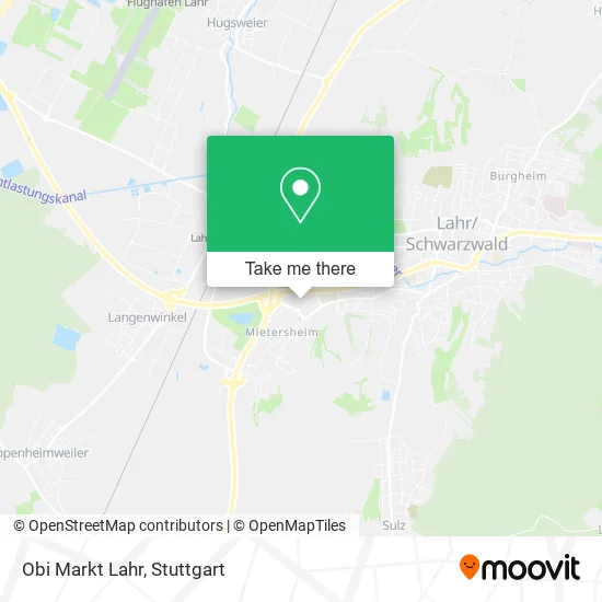 Карта Obi Markt Lahr