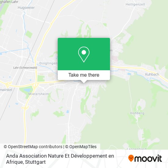 Anda Association Nature Et Développement en Afrique map
