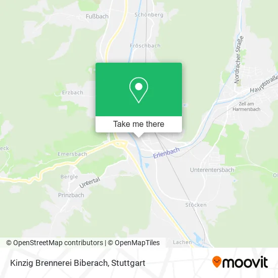 Карта Kinzig Brennerei Biberach
