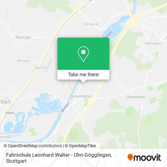 Карта Fahrschule Leonhard Walter - Ulm-Gögglingen