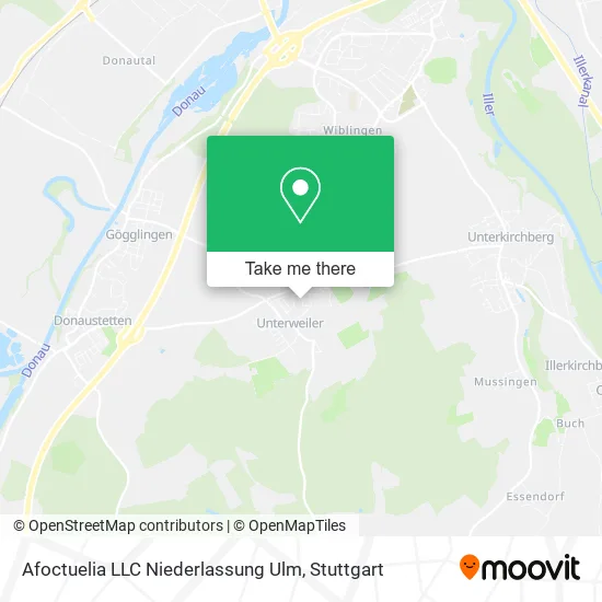 Карта Afoctuelia LLC Niederlassung Ulm