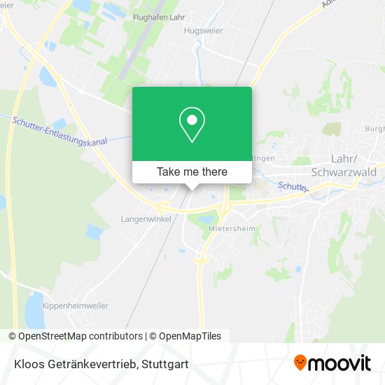 Kloos Getränkevertrieb map
