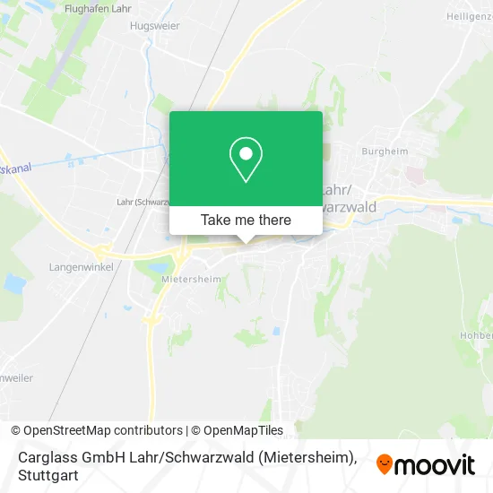 Карта Carglass GmbH Lahr / Schwarzwald (Mietersheim)