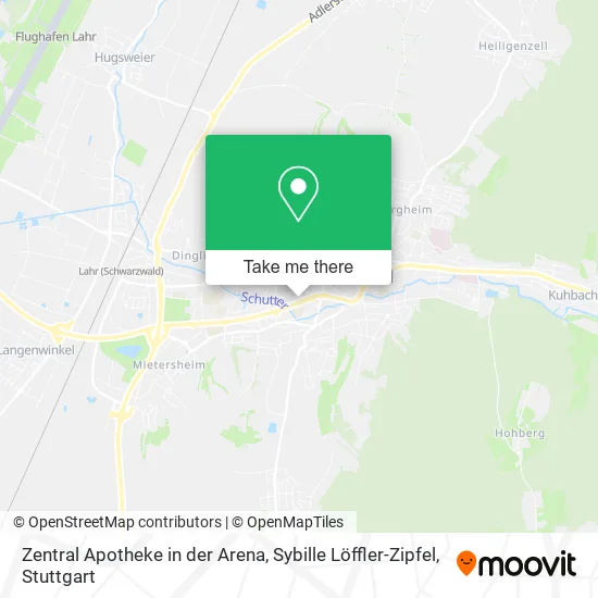 Карта Zentral Apotheke in der Arena, Sybille Löffler-Zipfel