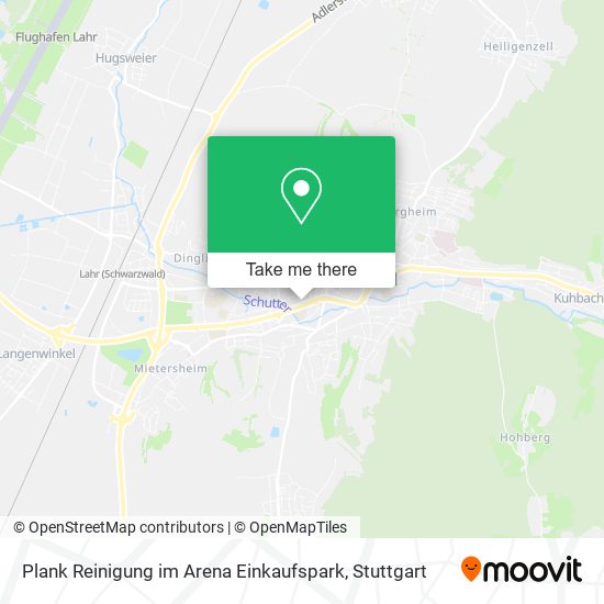 Plank Reinigung im Arena Einkaufspark map