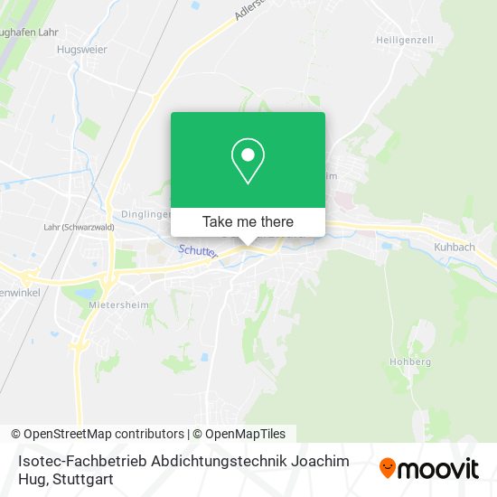 Isotec-Fachbetrieb Abdichtungstechnik Joachim Hug map
