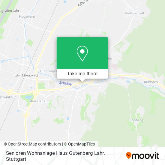 Senioren Wohnanlage Haus Gutenberg Lahr map