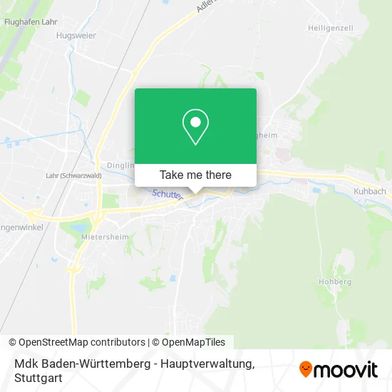 Карта Mdk Baden-Württemberg - Hauptverwaltung