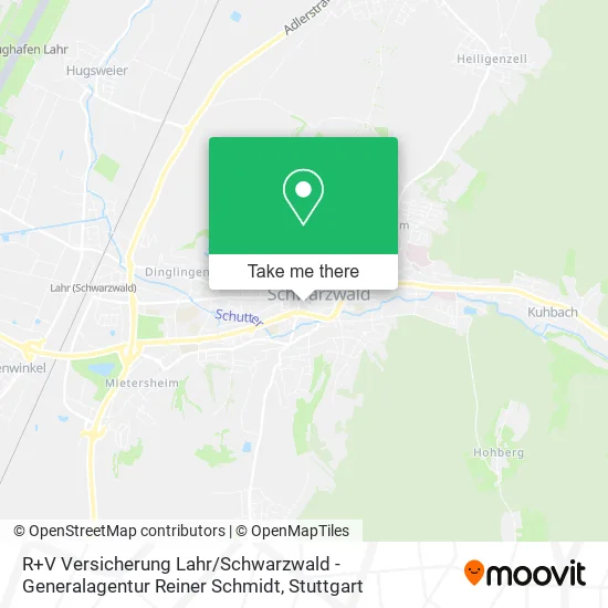 Карта R+V Versicherung Lahr / Schwarzwald - Generalagentur Reiner Schmidt
