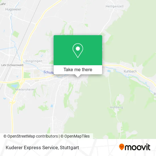 Kuderer Express Service map