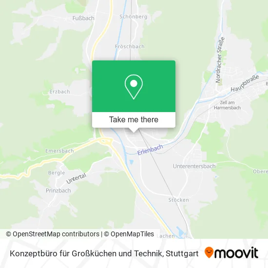 Карта Konzeptbüro für Großküchen und Technik
