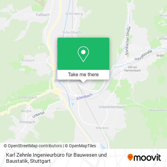 Karl Zehnle Ingenieurbüro für Bauwesen und Baustatik map