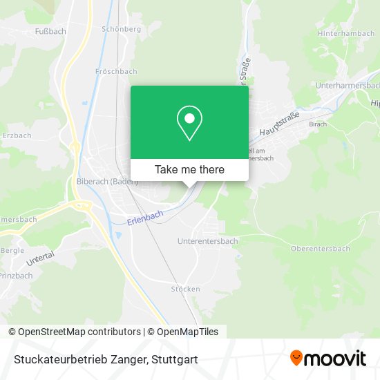 Карта Stuckateurbetrieb Zanger