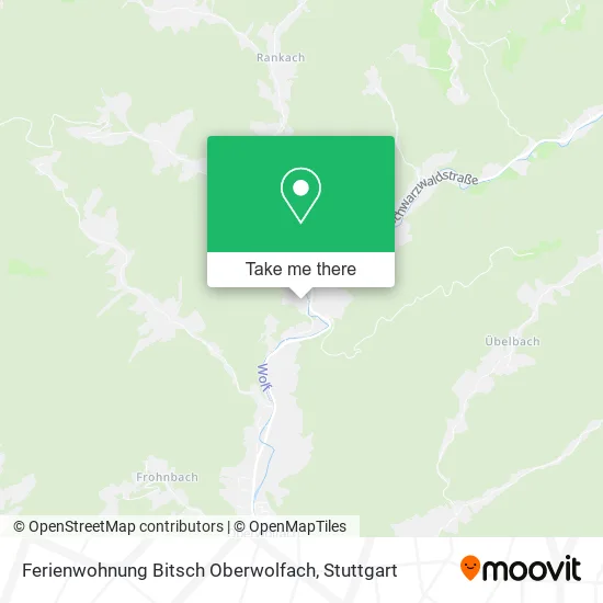 Карта Ferienwohnung Bitsch Oberwolfach
