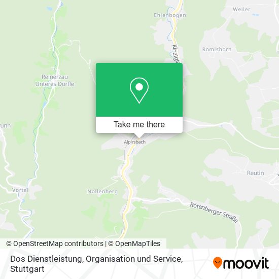 Dos Dienstleistung, Organisation und Service map