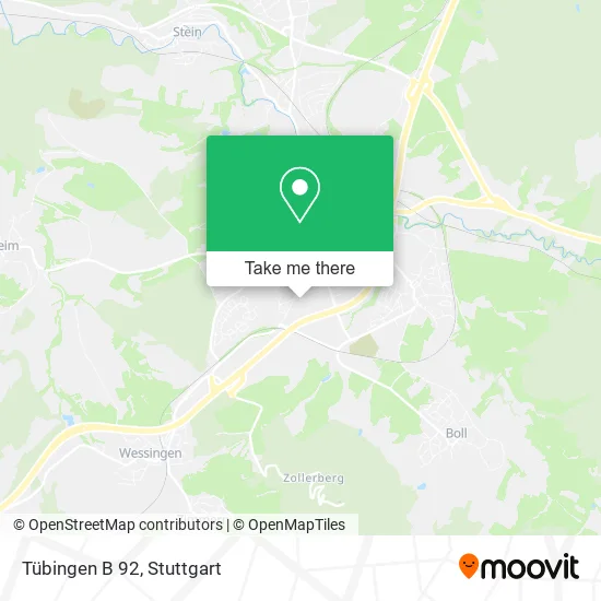 Карта Tübingen B 92