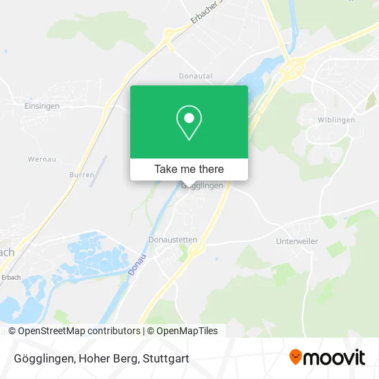 Карта Gögglingen, Hoher Berg
