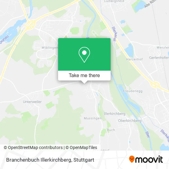 Карта Branchenbuch Illerkirchberg