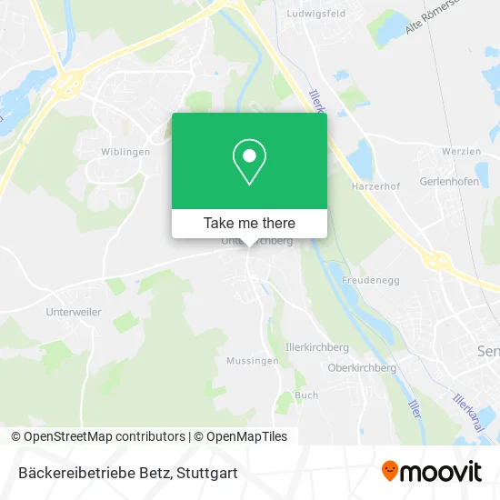 Карта Bäckereibetriebe Betz