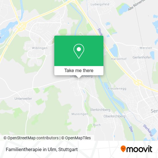 Карта Familientherapie in Ulm