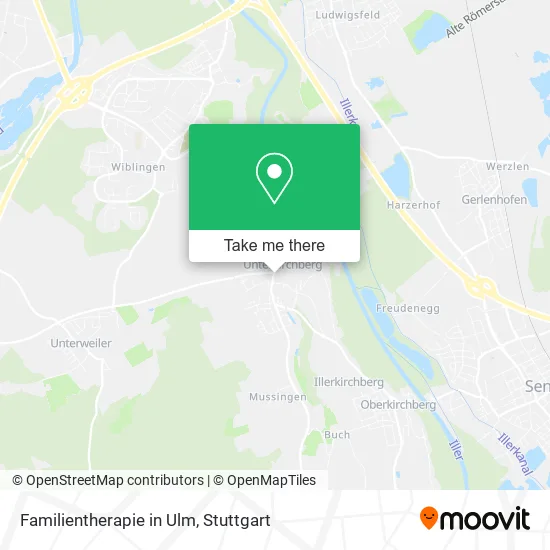 Карта Familientherapie in Ulm