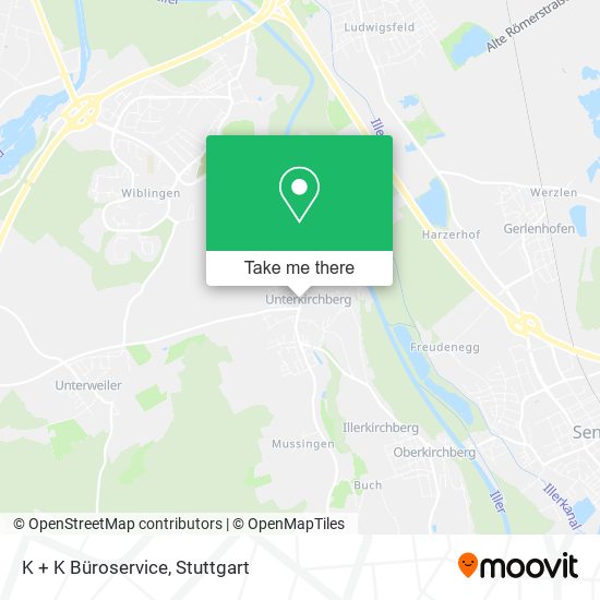 Карта K + K Büroservice