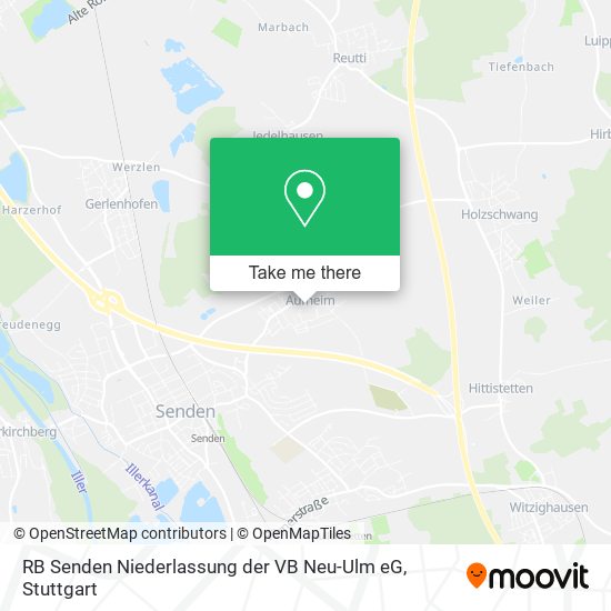 RB Senden Niederlassung der VB Neu-Ulm eG map