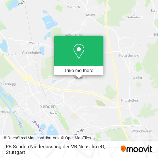 Карта RB Senden Niederlassung der VB Neu-Ulm eG