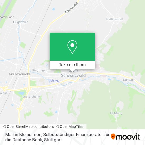 Martin Kleinsimon, Selbstständiger Finanzberater für die Deutsche Bank map