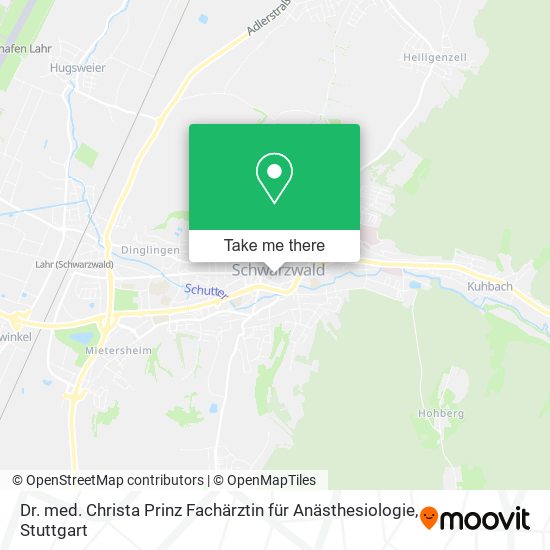 Dr. med. Christa Prinz Fachärztin für Anästhesiologie map