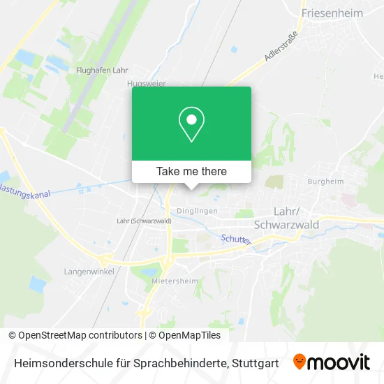 Карта Heimsonderschule für Sprachbehinderte