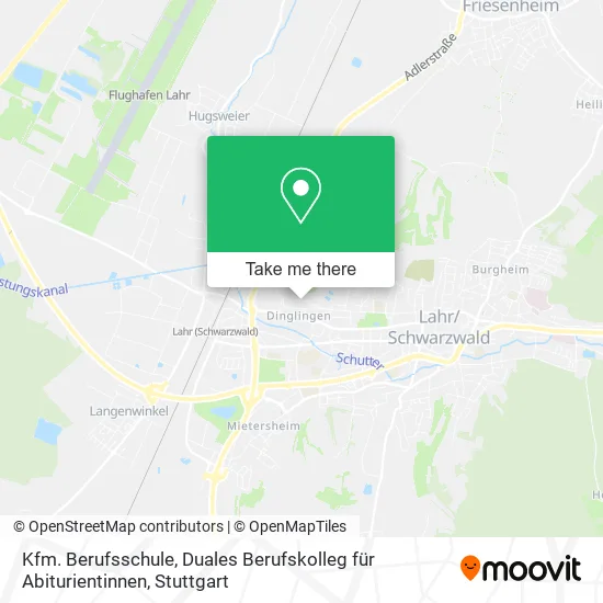 Карта Kfm. Berufsschule, Duales Berufskolleg für Abiturientinnen