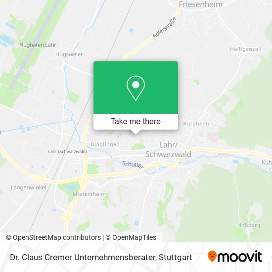 Карта Dr. Claus Cremer Unternehmensberater