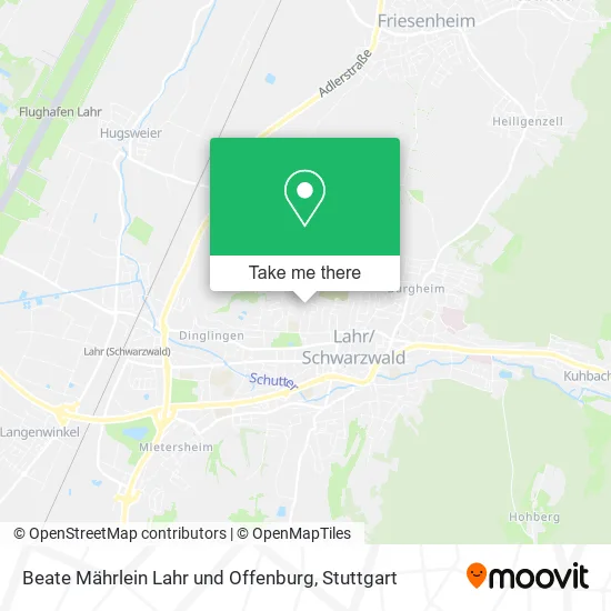 Карта Beate Mährlein Lahr und Offenburg