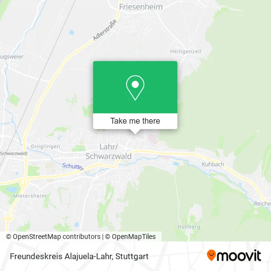 Карта Freundeskreis Alajuela-Lahr