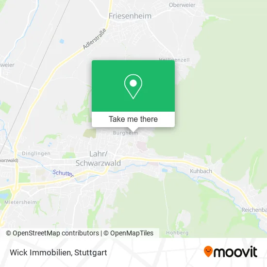 Карта Wick Immobilien