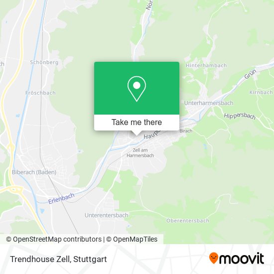 Trendhouse Zell map