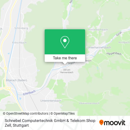 Schnebel Computertechnik GmbH & Telekom Shop Zell map