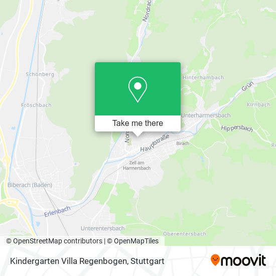 Kindergarten Villa Regenbogen map